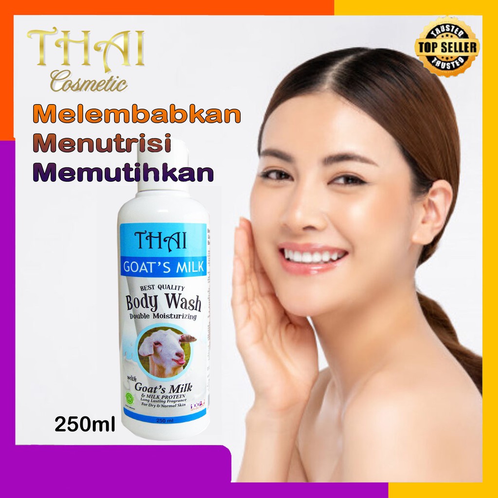 THAI Goat's Milk Body Wash - Sabun Cair Susu Kambing 250ml