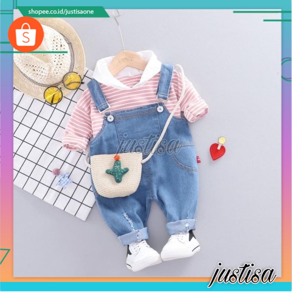 Promo !! Setelan overal anak cewek / Setelan overal ripped blaster hodie import uk 2-4tahuyn (pink)