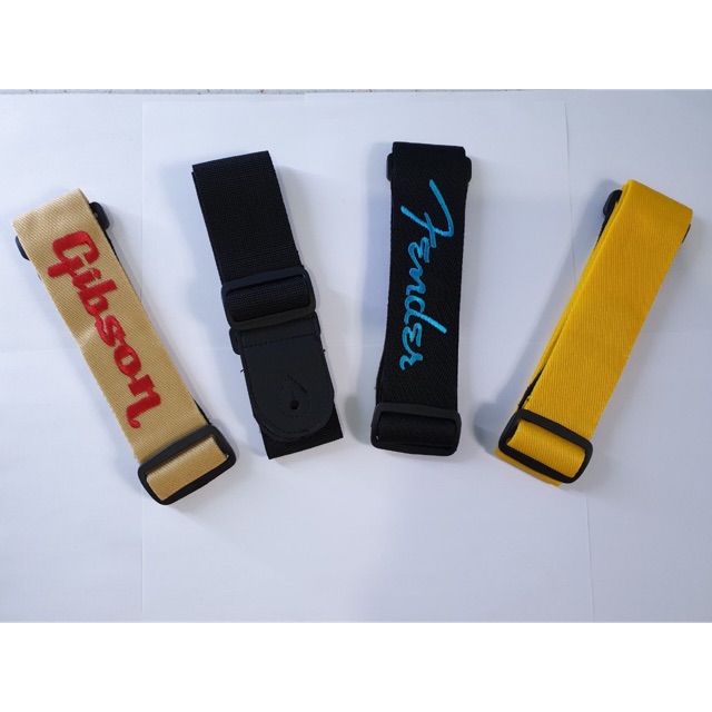 Strap Gitar dan Bass Polos Gibson Fender Tali Selempang Jakarta Murah