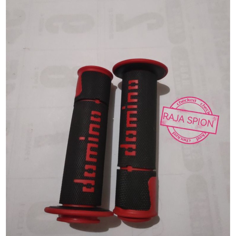 handgrip domino stamp/handgrip domino/hanvat domino/pegangan gas motor/hanvat domino garis