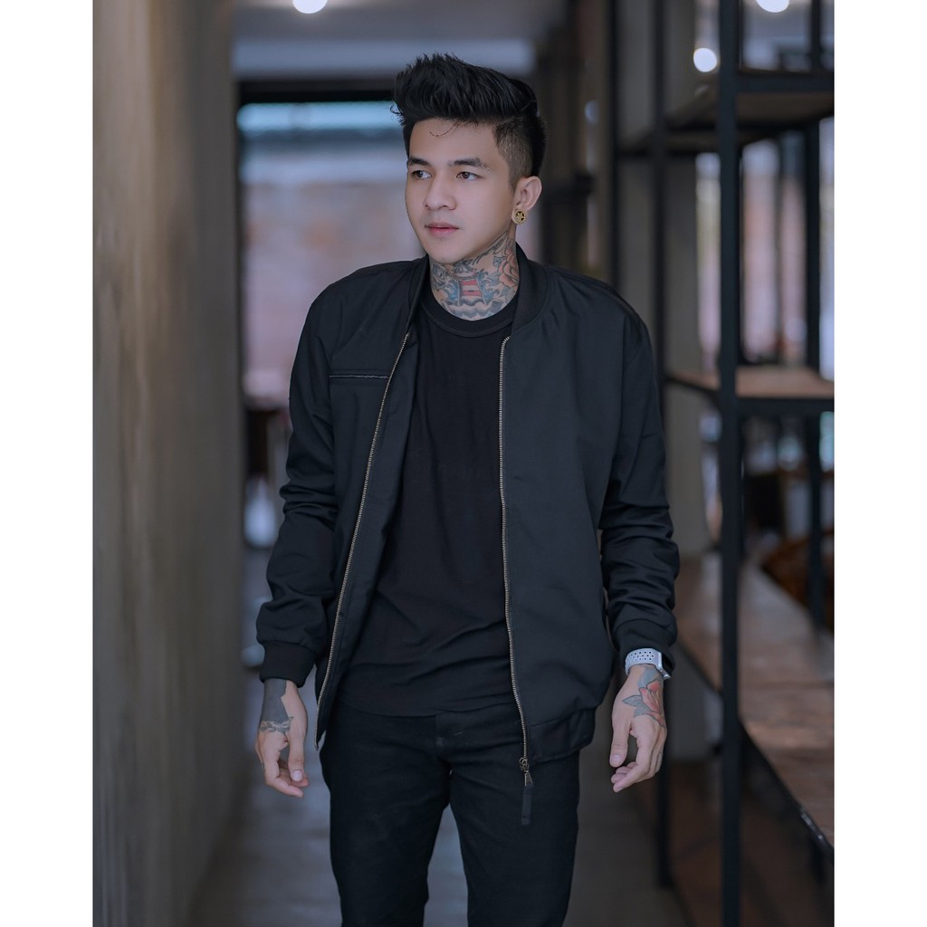 JAKET PRIA - JAKET CASUAL CANVAS - JAKET BOMBER CANVAS