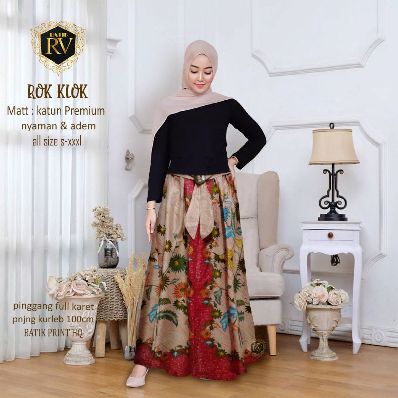 ROK BATIK KATUN ROK BATIK KLOK ROK BATIK JADI ROK BATIK PAYUNG MURAH MERIAH GROSIR BANDUNG