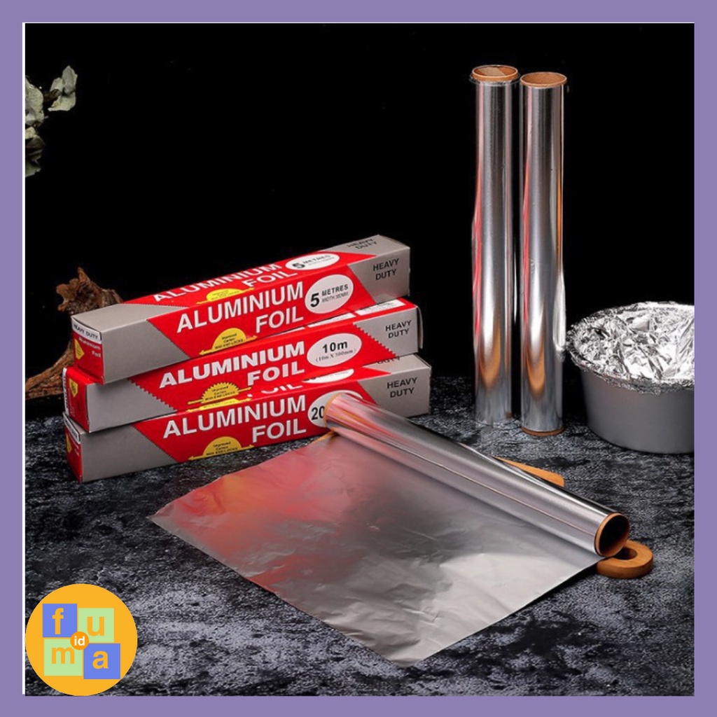 ALUMINIUM FOIL HEAVY DUTY/KERTAS ALUMINIUM FOIL ROLL UNTUK MAKANAN