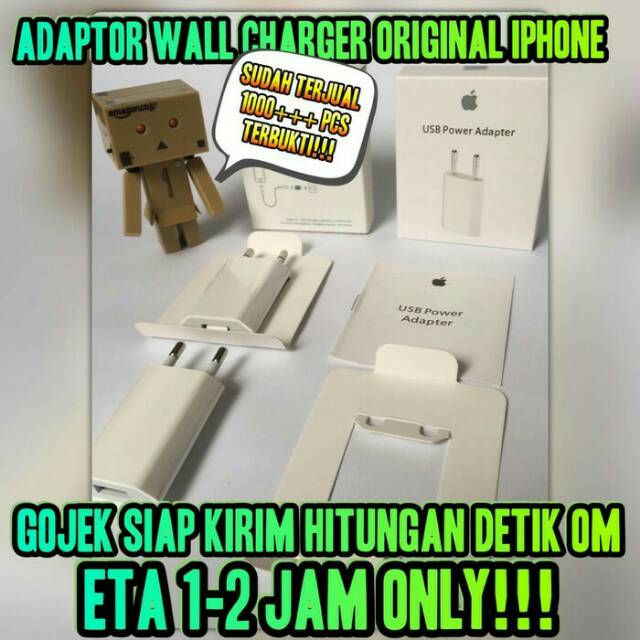 Batok Adapter Charger USB Iphone Original