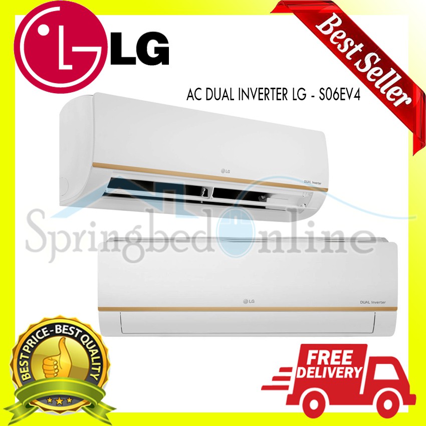 AC DUAL INVERTER LG 0.5 PK - S06EV4 - GARANSI RESMI