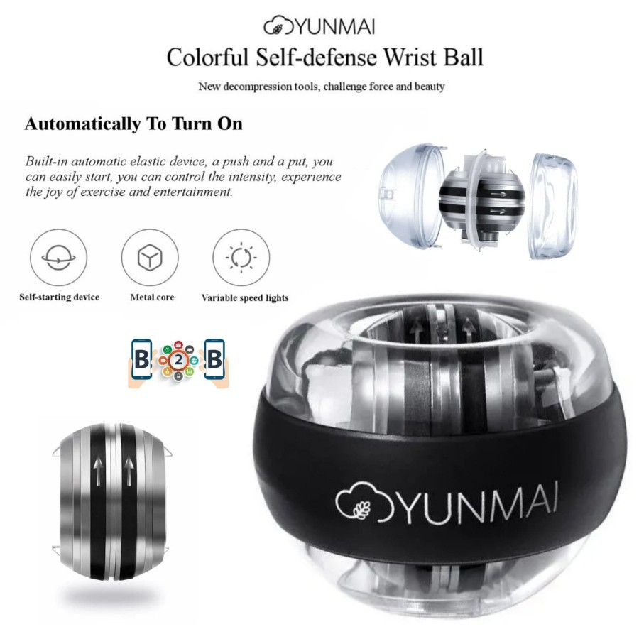 YUNMAI POWER BALL GYRO Spinner Wrist ball Exersice