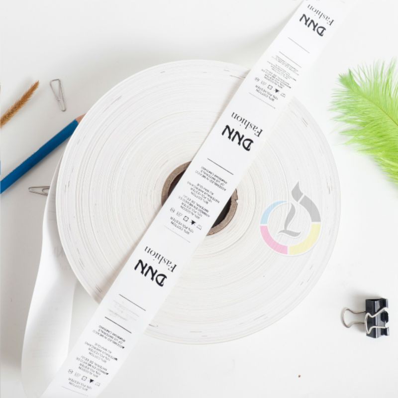 

Label tapeta sablon satu warna