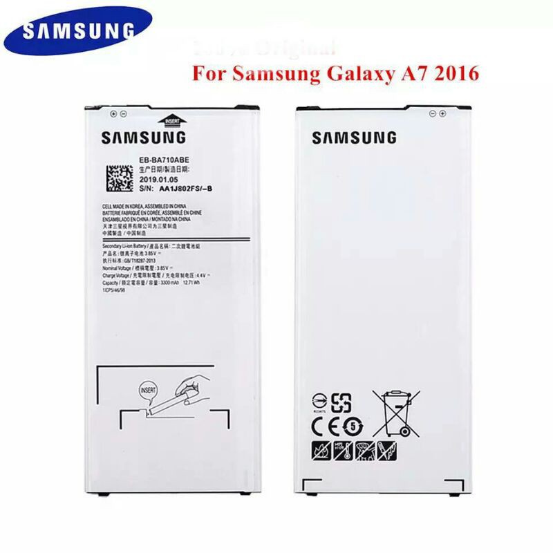 Baterai batre battery Samsung A7-2016 Original