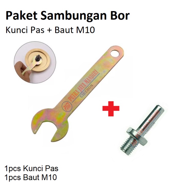 Paket Kunci Pas Gerinda + Baut M 10