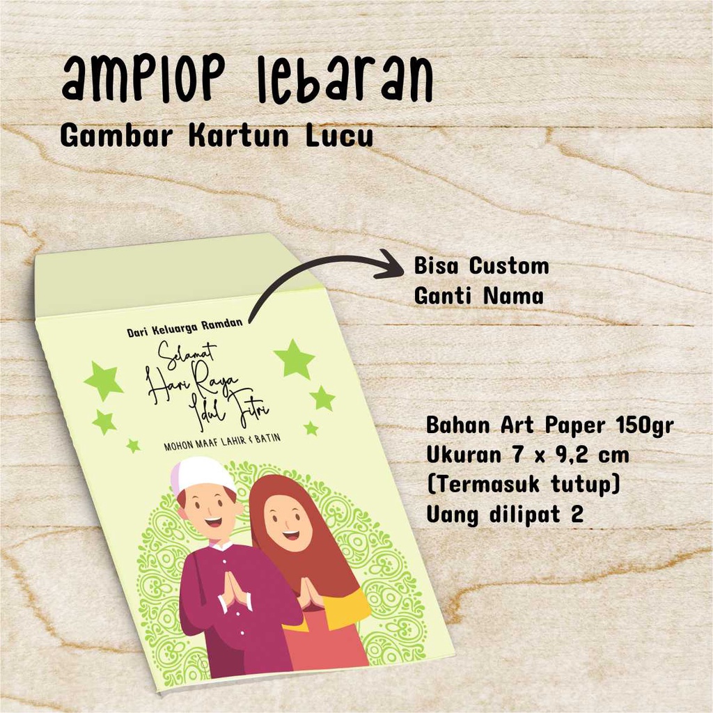 

Amplop Angpao (Angpau) Lebaran / Amplop THR / Amplop Uang / Money Envelope - Custom Nama