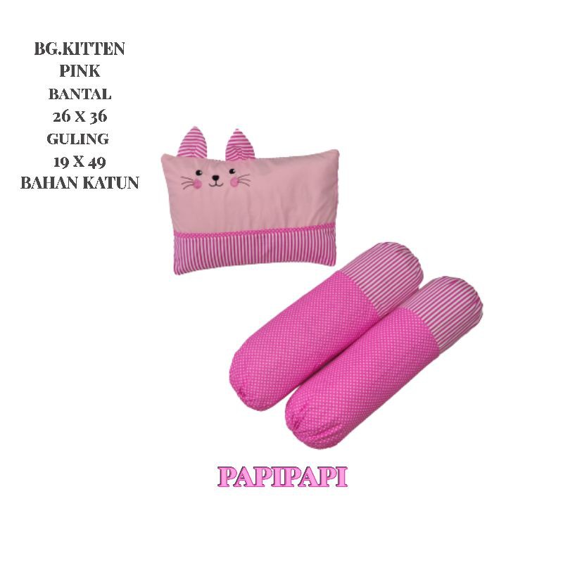 bantal guling bayi darby katun animal theme