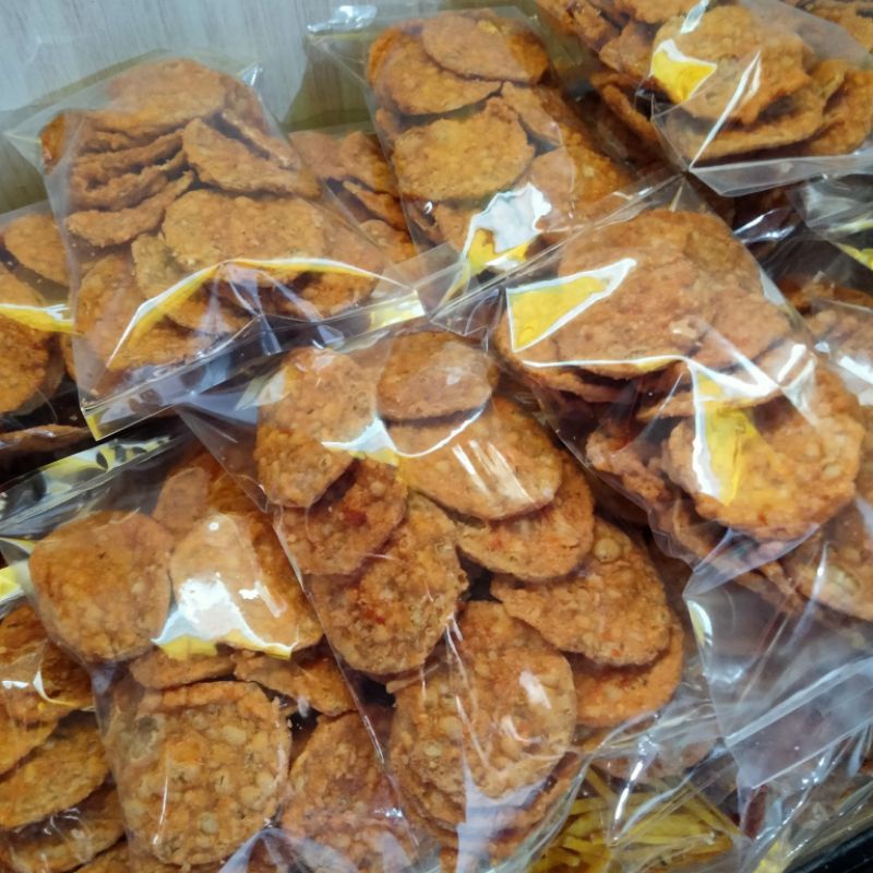 

keripik tempe asin manis pedas bandung 200gr