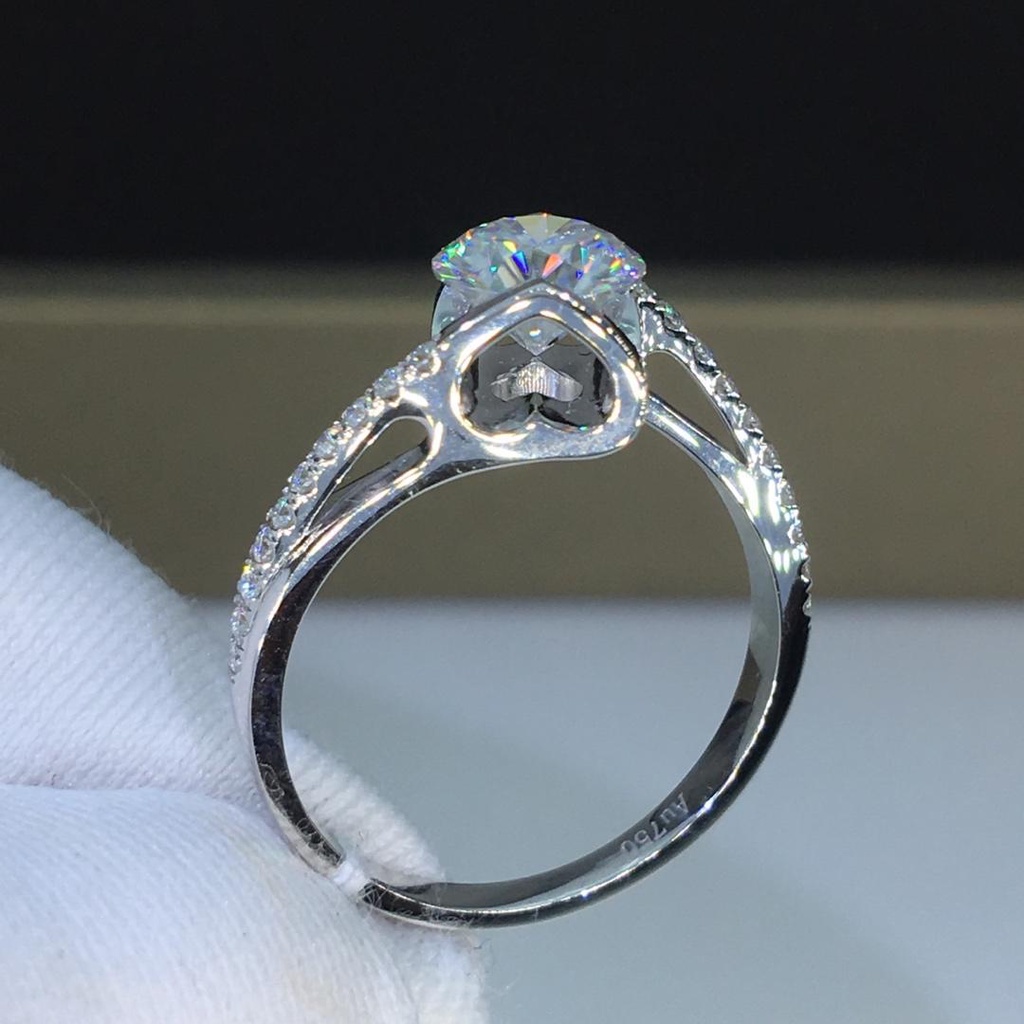 perak asli 925 cincin Wanita Hati dan panah yang kreatif dan sederhana Cincin yang dapat disesuaikan Fashion Jewellery CCD32