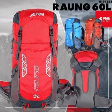 TAS GUNUNG AREI CARRIER REI RAUNG 60L ORIGINAL PRODUCT