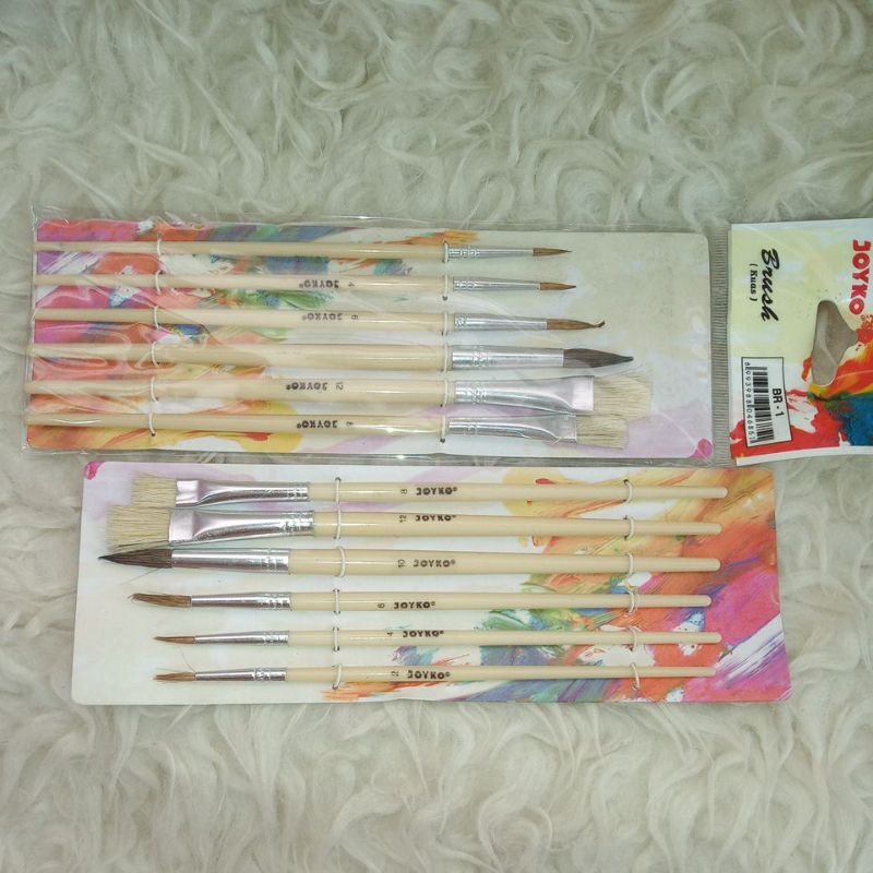 

Kuas Lukis Joyko 6pcs/Paint Brush Joyko Mix 6pcs
