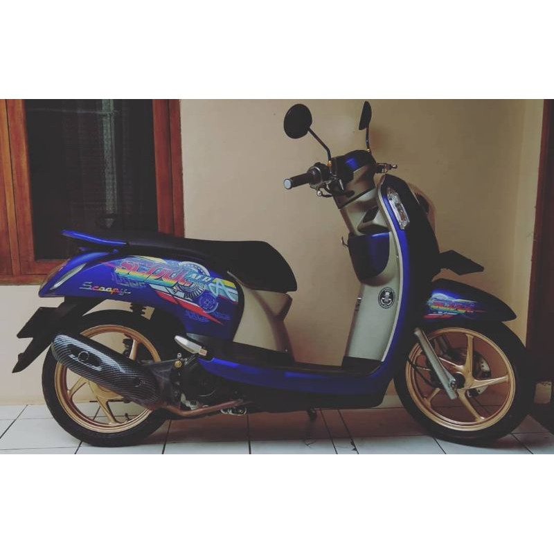 STRIPING DECAL STICKER SCOOPY 2016 TRANSPARAN