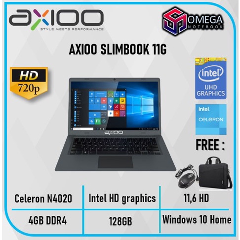 Laptop AXIOO SLIMBOOK 13 S1 / SLIMBOOK 14F / SLIMBOOK 11G / Mybook 11G N4020 4GB / 6GB  / 8GB 128GB/256GB SSD 13.3WQXGA 2.5K