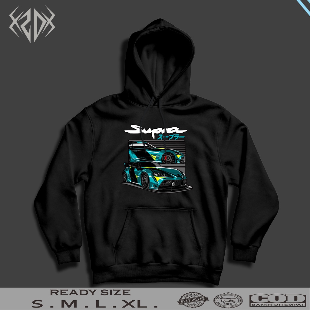 HOODIE TOYOTA SUPRA RACING SERIES 020 | JAKET HOODIE PRIA | HOODIE PRIA KEREN | HOODIE OTOMOTIF
