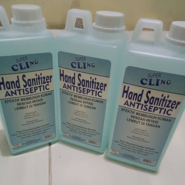 Hand sanitizer gel ukuran 1 liter