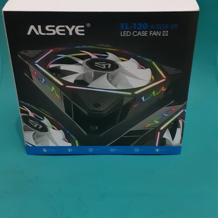 Fan Case Alseye Pentagon Led EL-120 A-RGB Kit With Remote 3 FAN