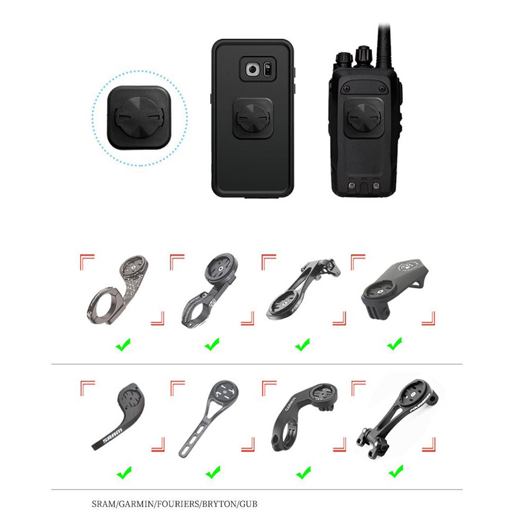 Agustinina Phone Back buckle Adapter MTB Bike Holder Bracket GPS Untuk GARMIN Phone Sticker Mount