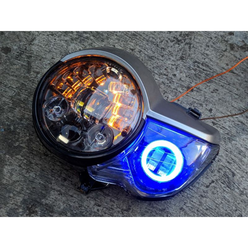 Lampu Tiger Pece Set Lampu Daymaker 16Led 5.75inch Set Lampu Daymaker Mini 2Led HEADLAMP REFLEKTOR L