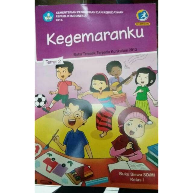 Buku Siswa Kelas 1 Tema 2 Kegemaranku K13 Revisi Terbaru Shopee Indonesia