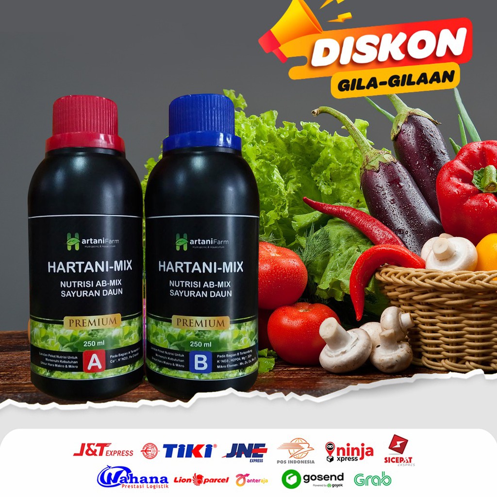 AB Mix Cair Sayuran Daun PREMIUM 250 ml Hartani Mix