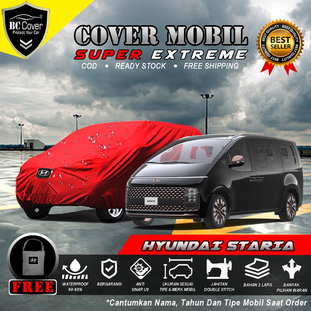 Body Cover Mobil Hyundai Staria Waterproof / Sarung Mobil Hyundai Staria / Selimut Tutup Mobil Staria Penutup Mantol Kerudung Mantel Hyundai Staria Waterproof Outdoor Anti Air