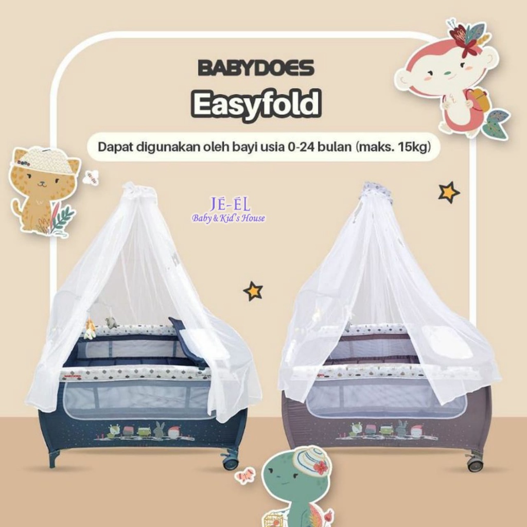 Baby Does Baby Box Easyfold CH 18081 BP / Baby Box Tempat Tidur Bayi