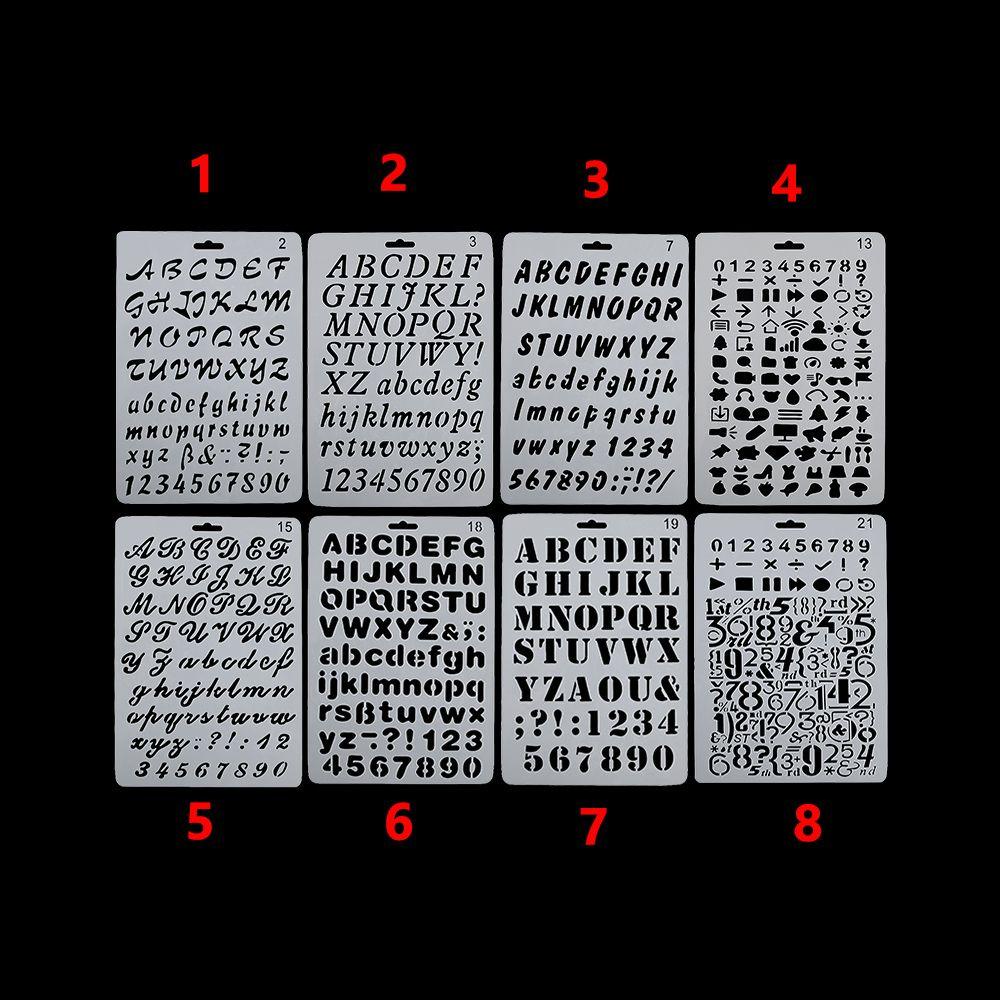 Suyo Stensil Plastik Diary Scrapbooking Alat Tulis Lukisan Template