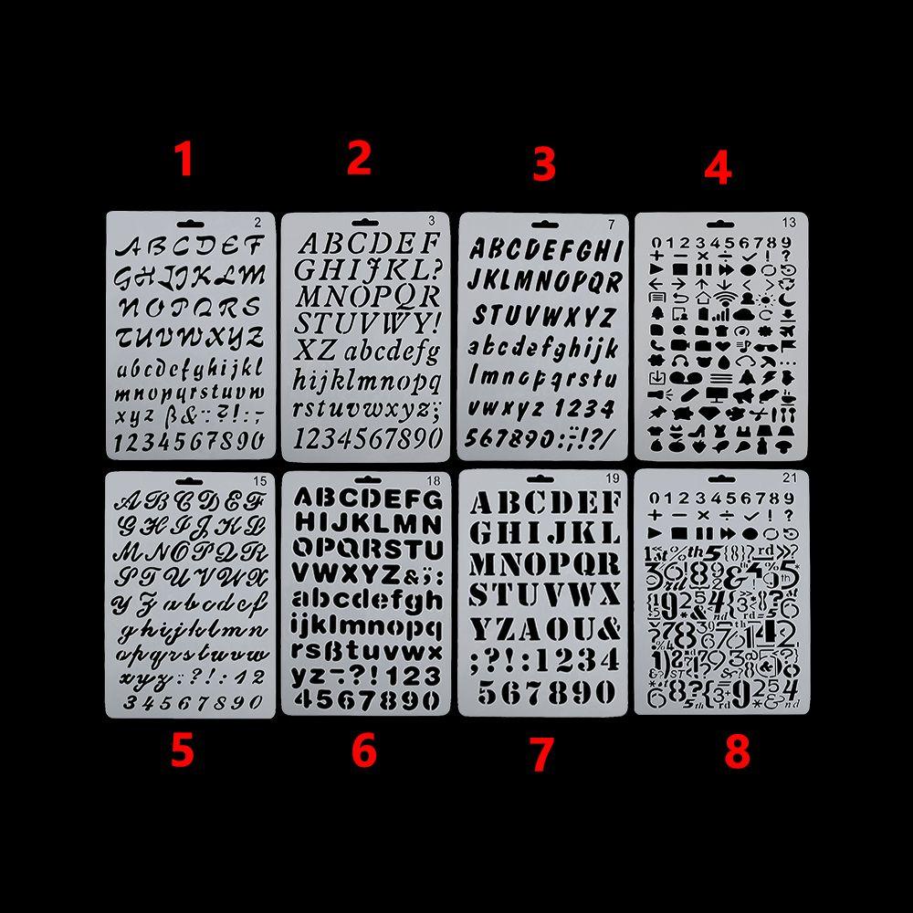 Chookyy Stensil Plastik Diary Jurnal Alat Tulis Lukisan Template