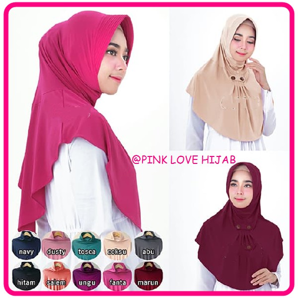 Hijab Bergo Syifa kancing