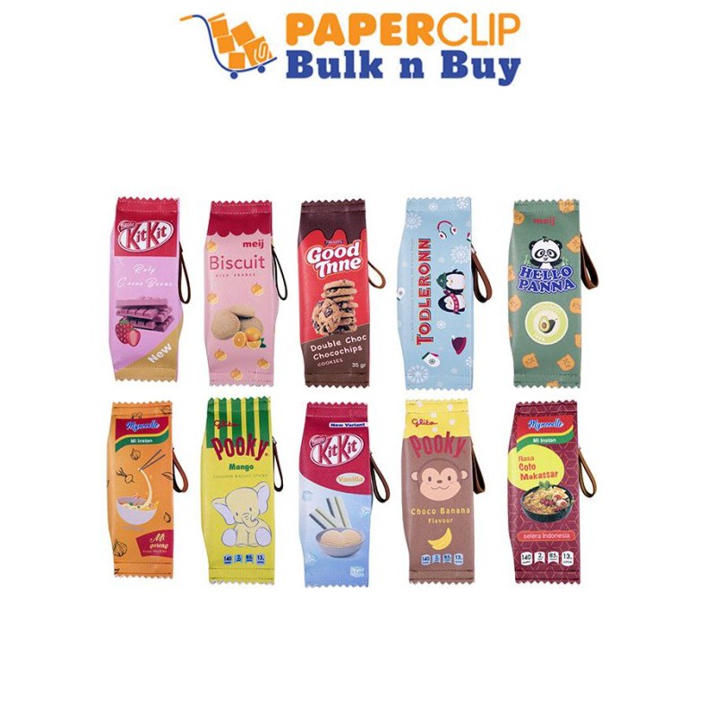 

PENCASE / TEMPAT PENSIL KAIN HS 128 BANTAL SNACK 1 PAK = 6 PCS