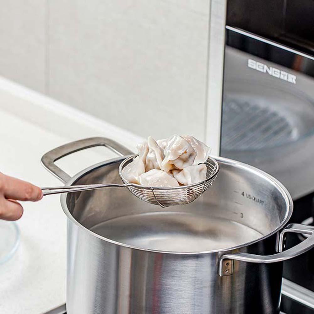 Sendok Saringan Multifungsi Bahan Stainless Steel Anti Lengket Untuk Dapur