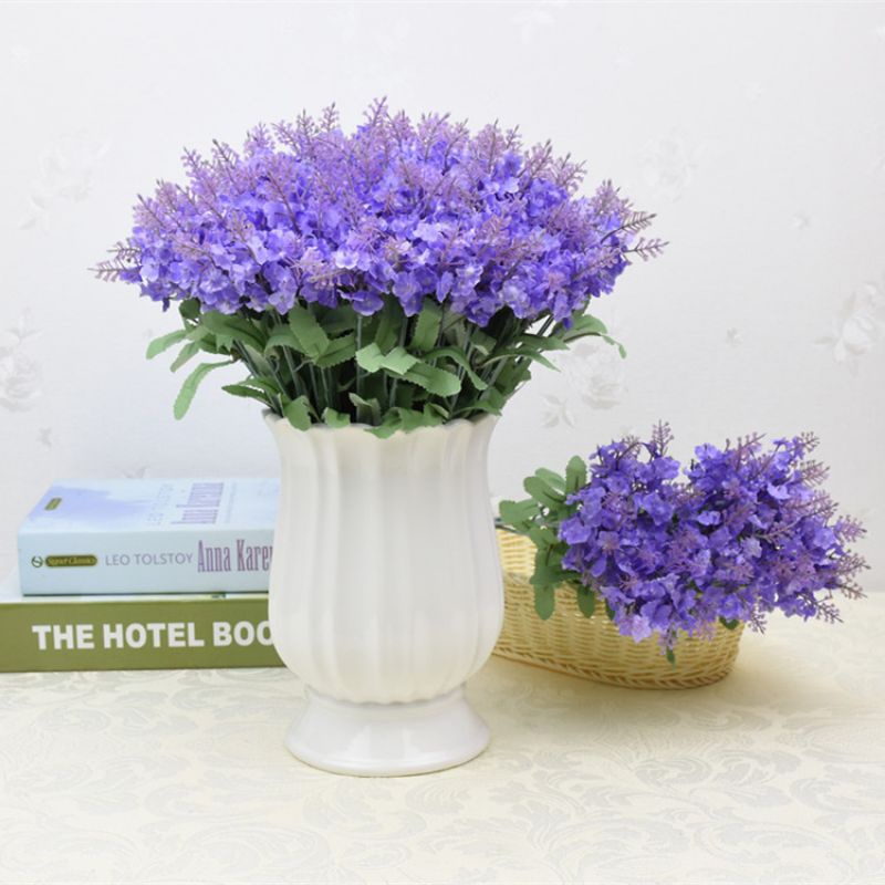 Lavender Mini ( Tanpa Pot ) / bunga hias plastik