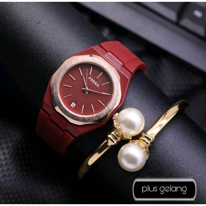 Jam Tangan Rubber Wanita Fashion Jam Tangan Wanita Terlaris Anti Air