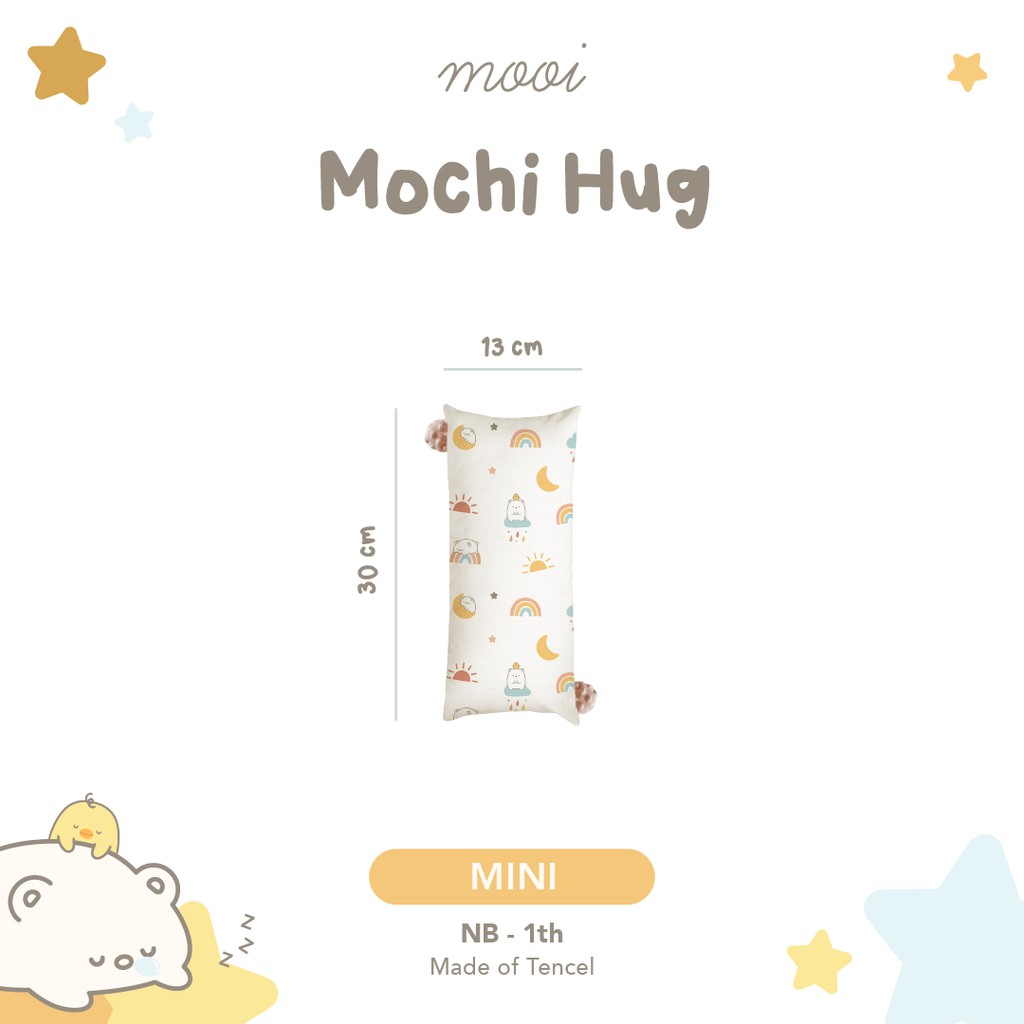 Mooi Mochi Hug Bantal Guling Anak Tencel-MINI