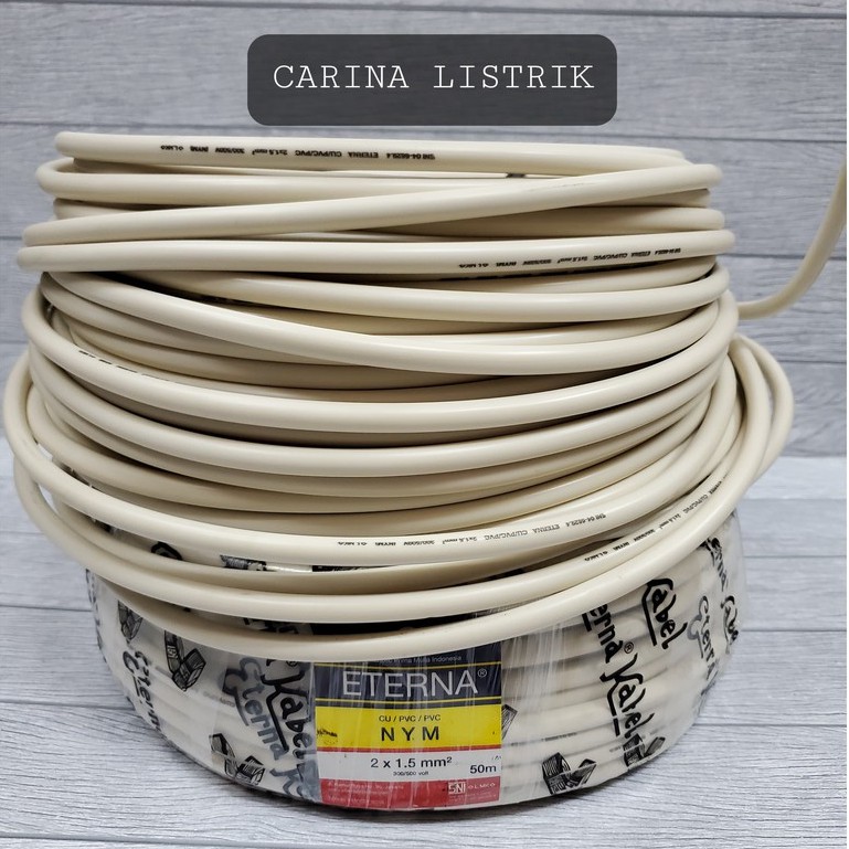 Kabel ETERNA 2 x 1.5mm NYM / Kabel 2 x 1.5 mm NYM HARGA PERMETER