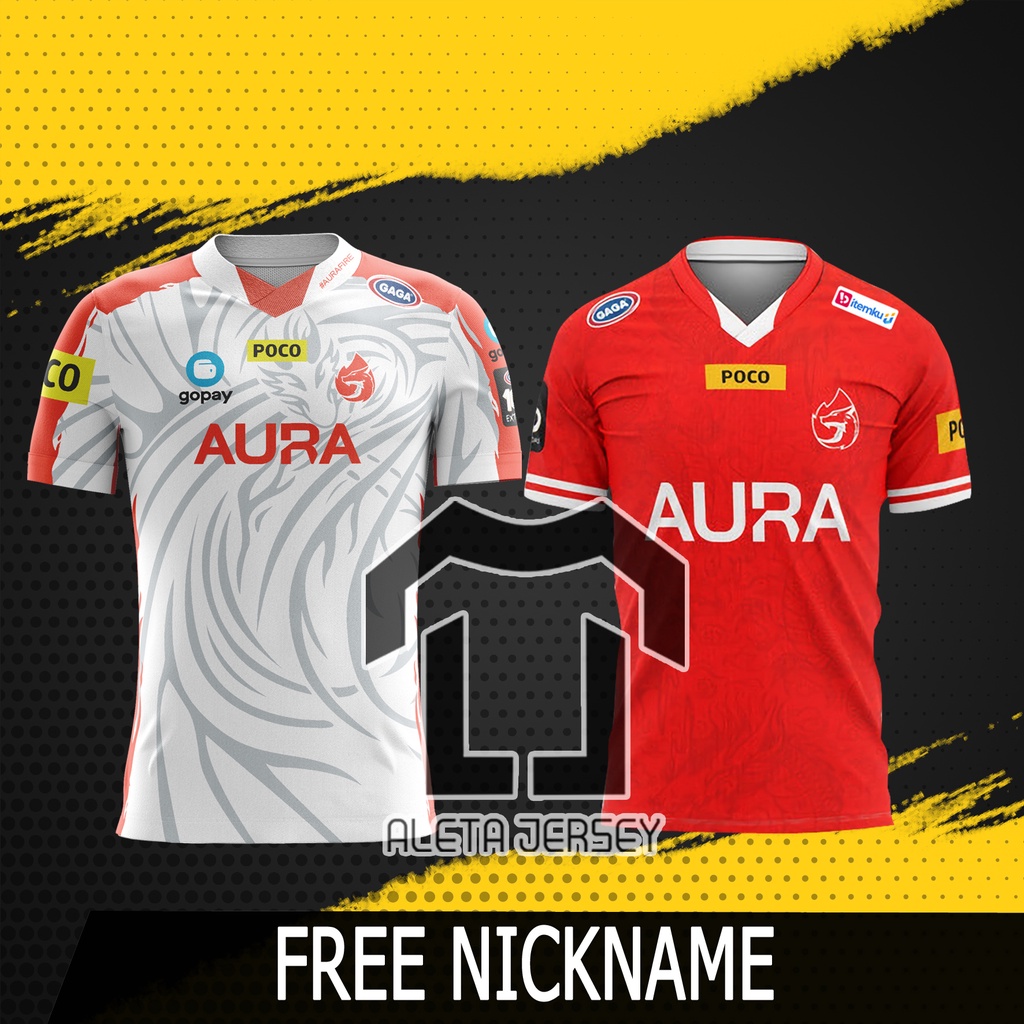 JERSEY BAJU GAMING AURA FIRE