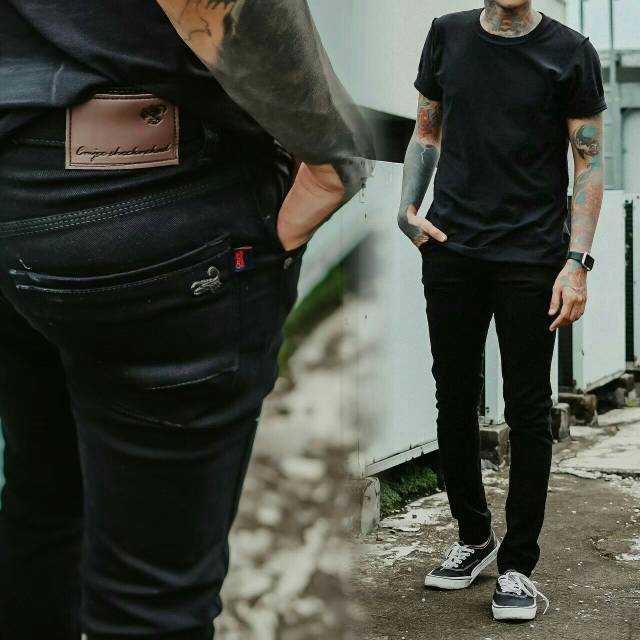 Celana jeans denim cowo original cmjee blackhorse kickmonday