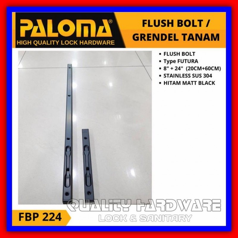 Jual Grendel Pintu Tanam Paloma Qhfbp Inch Cm Slot Pintu Rumah Hitam Selot