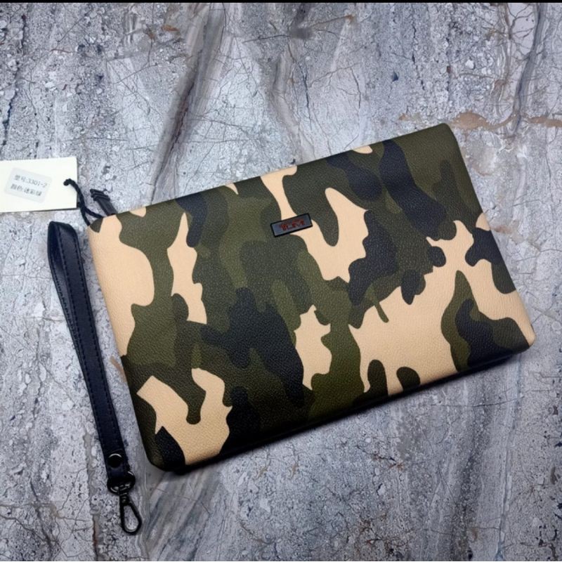 Clutch Tumi Camo Army Tas Tangan Premium Import