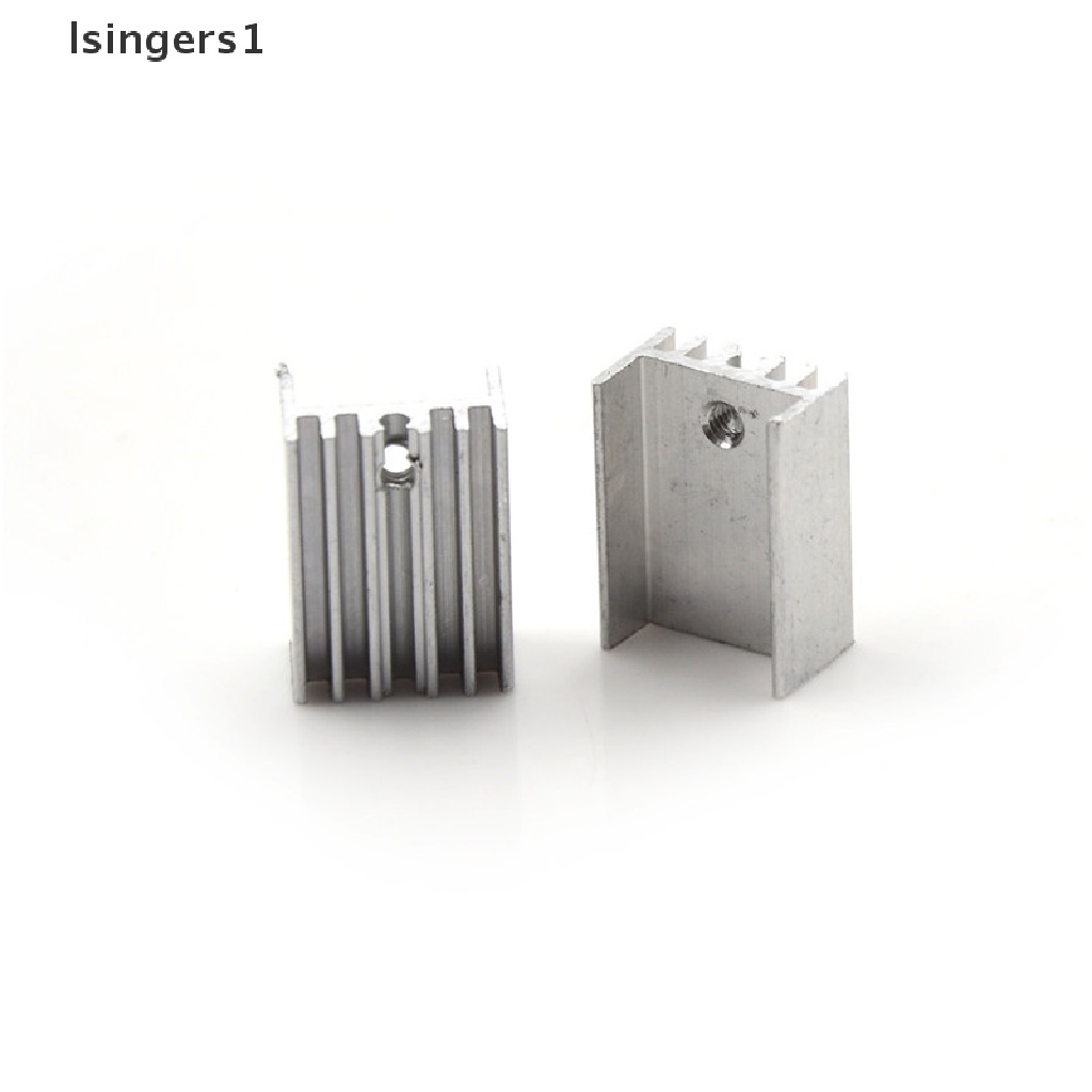 (lsingers1) 10pcs / Set Heatsink Aluminum 20x15 X 10mm Untuk Transistor TO-220 0 0 0 0 0