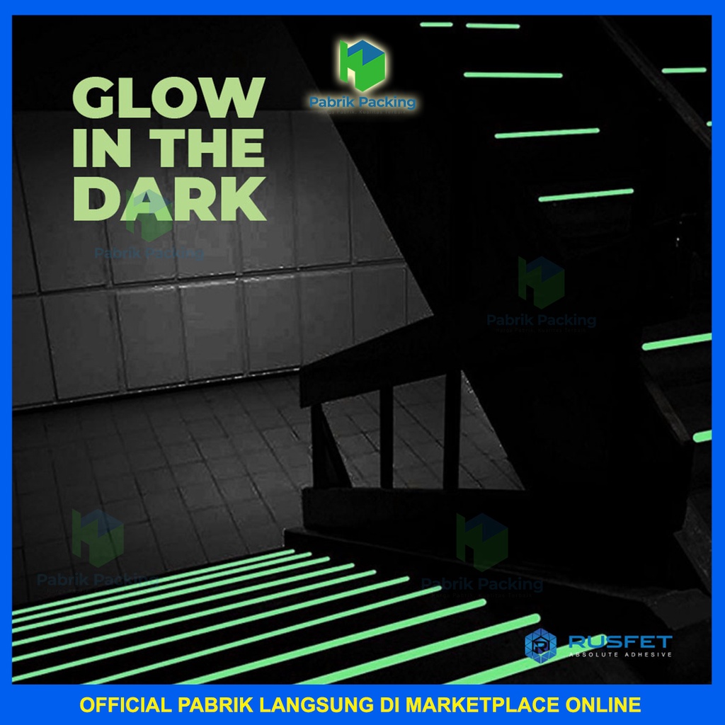 

GLOW IN THE DARK TAPE SELOTIP FOSFOR LUMIMOUS TERMURAH GROSIR SATUAN