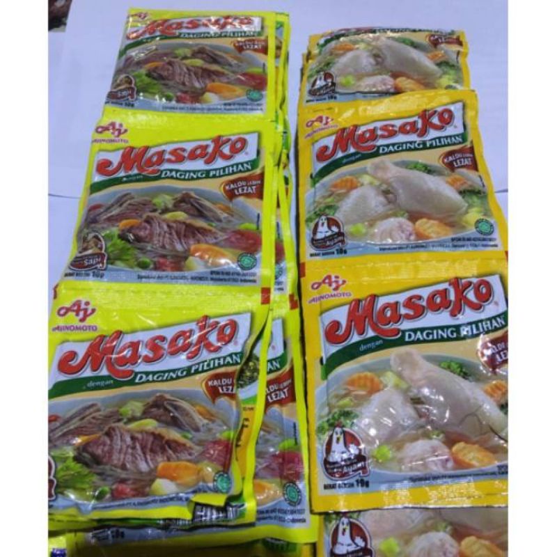 

Masako Ayam/Sapi sachet 9gr isi serenteng 12pcs