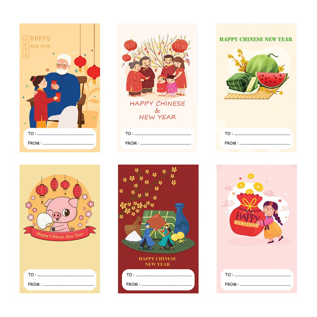 

paket 3 hang tag chinese | greetings card | kartu imlek | gong xi fa chai | label hampers