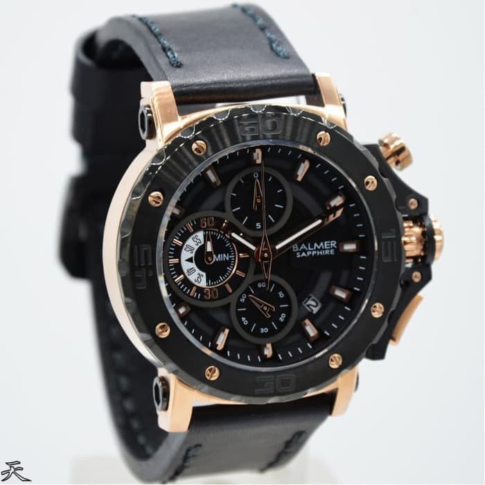 Balmer B.7975MBR Rosegold Black Leather Black Original