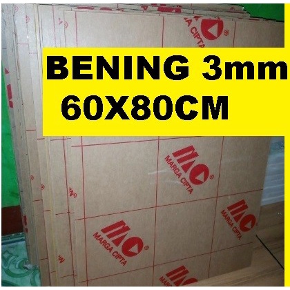 

Acrylic - Akrilik - Bening merk MARGA CIPTA tebal 3mm ukuran 60x80cm