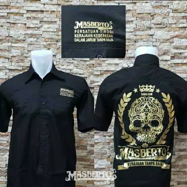 KEMEJA LOGO MASBERTO KINGDOM ORIGINAL / KEMEJA MASBERTO / KEMEJA